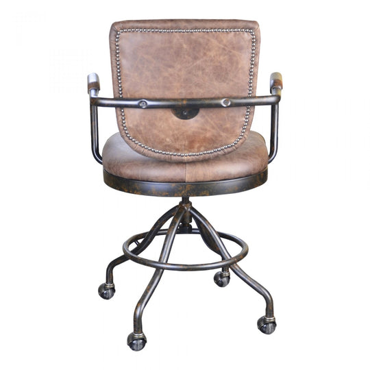 FOSTER DESK CHAIR: SOFT BROWN