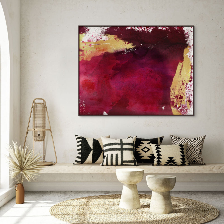 "FUCHSIA SPLASH" CANVAS ART