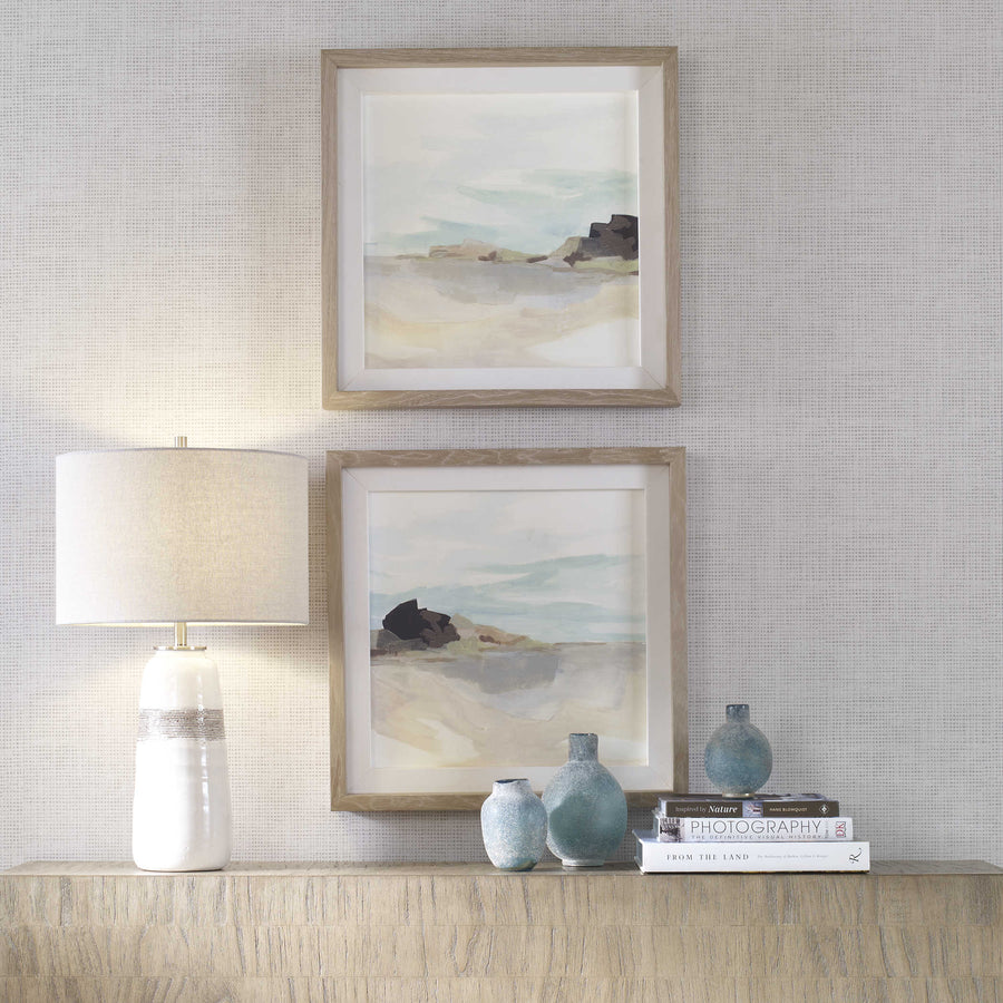 "GLACIAL COAST" FRAMED PRINTS | SET OF 2