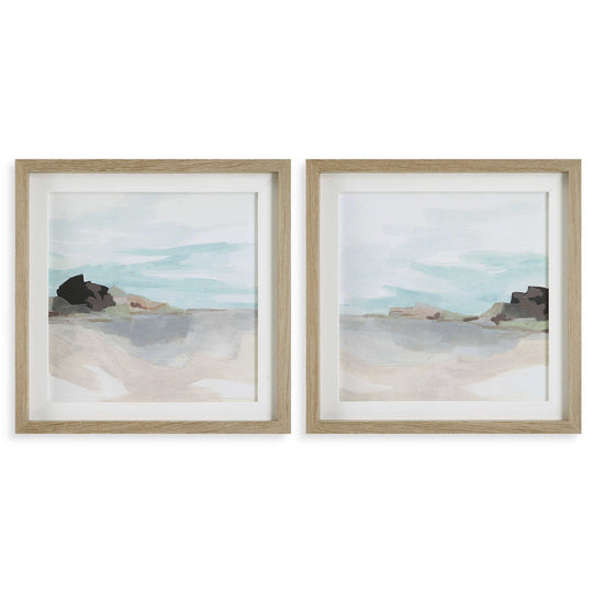 "GLACIAL COAST" FRAMED PRINTS | SET OF 2