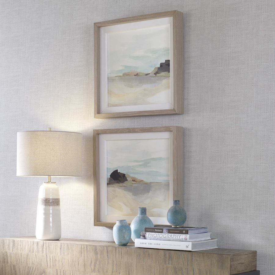 "GLACIAL COAST" FRAMED PRINTS | SET OF 2