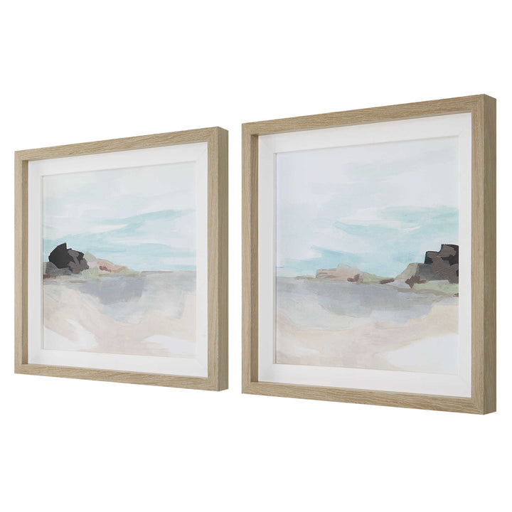 "GLACIAL COAST" FRAMED PRINTS | SET OF 2