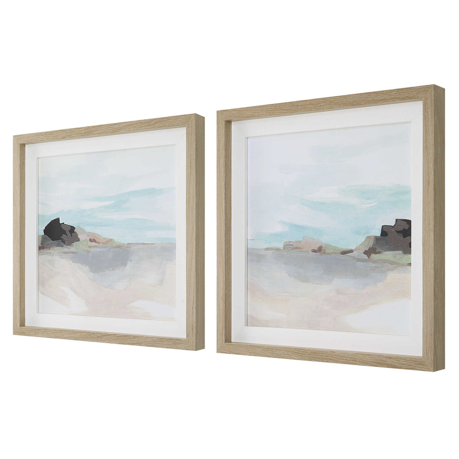 "GLACIAL COAST" FRAMED PRINTS | SET OF 2
