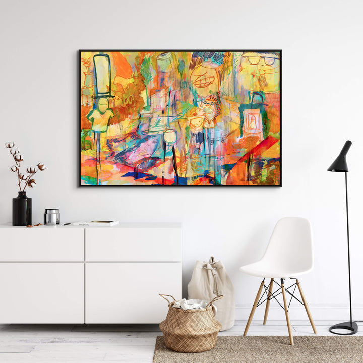 "HELLO EVERYONE" CANVAS ART