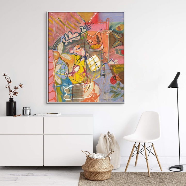 "HEY, HO" GLASS COAT CANVAS ART