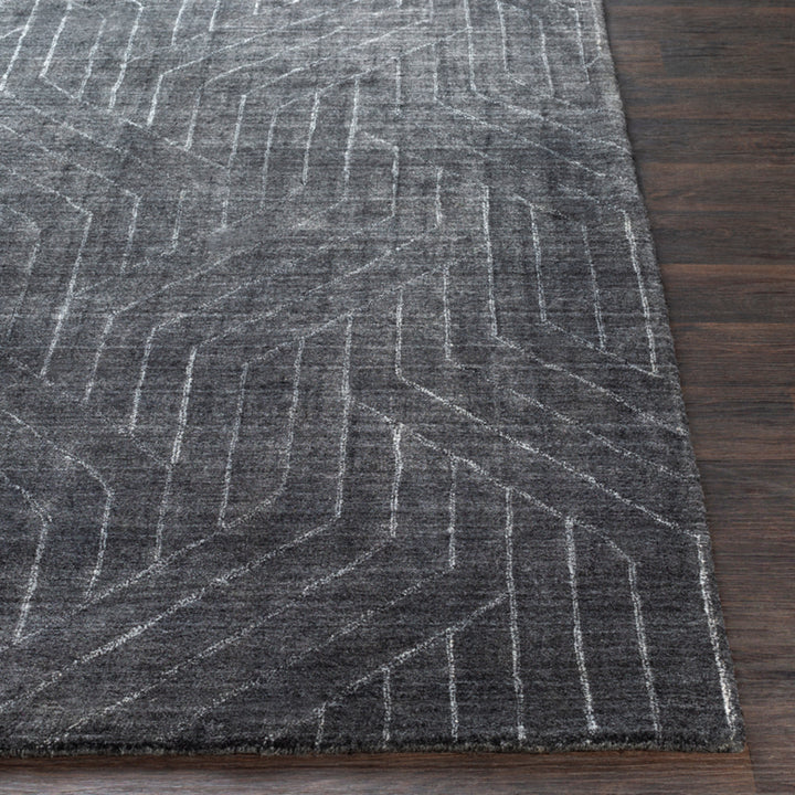 AKIDO VISCOSE RUG: CHARCOAL
