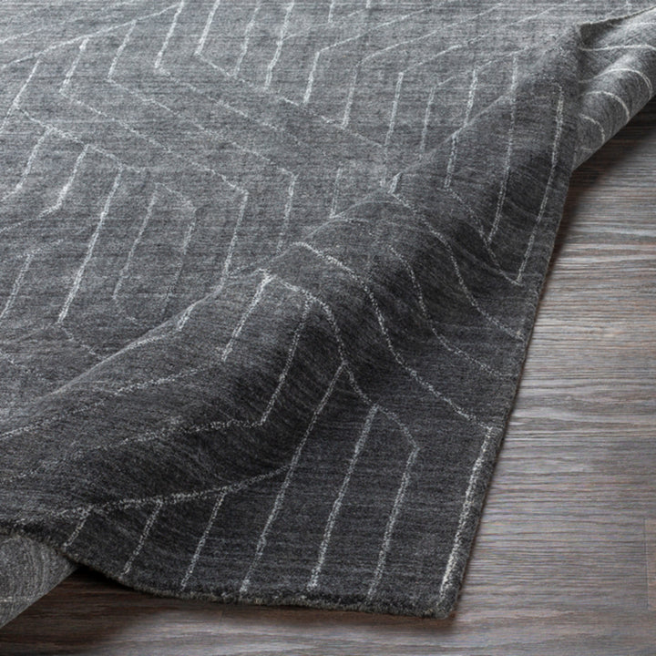 AKIDO VISCOSE RUG: CHARCOAL