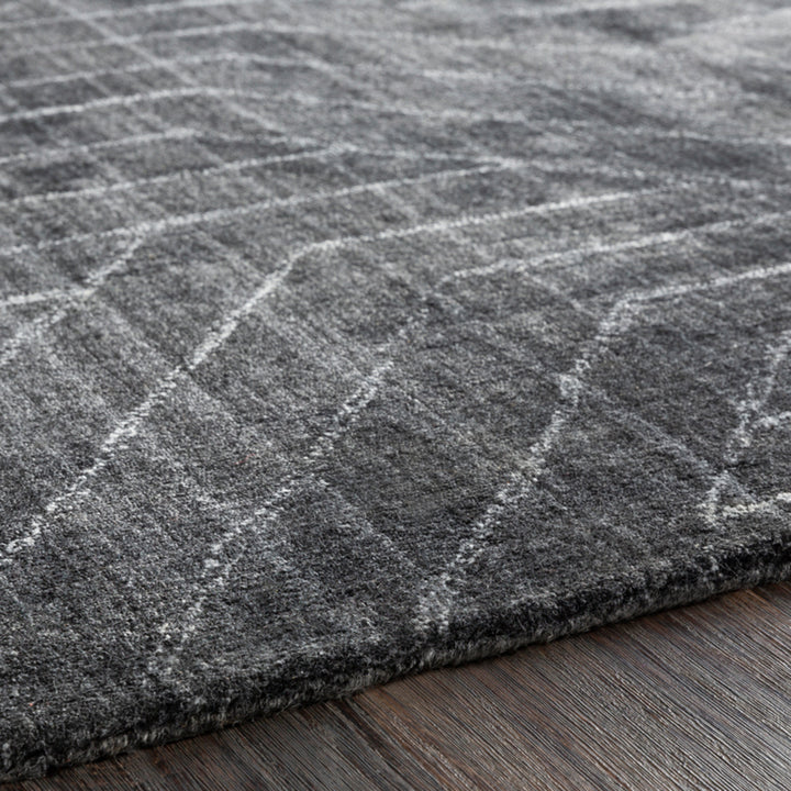 AKIDO VISCOSE RUG: CHARCOAL