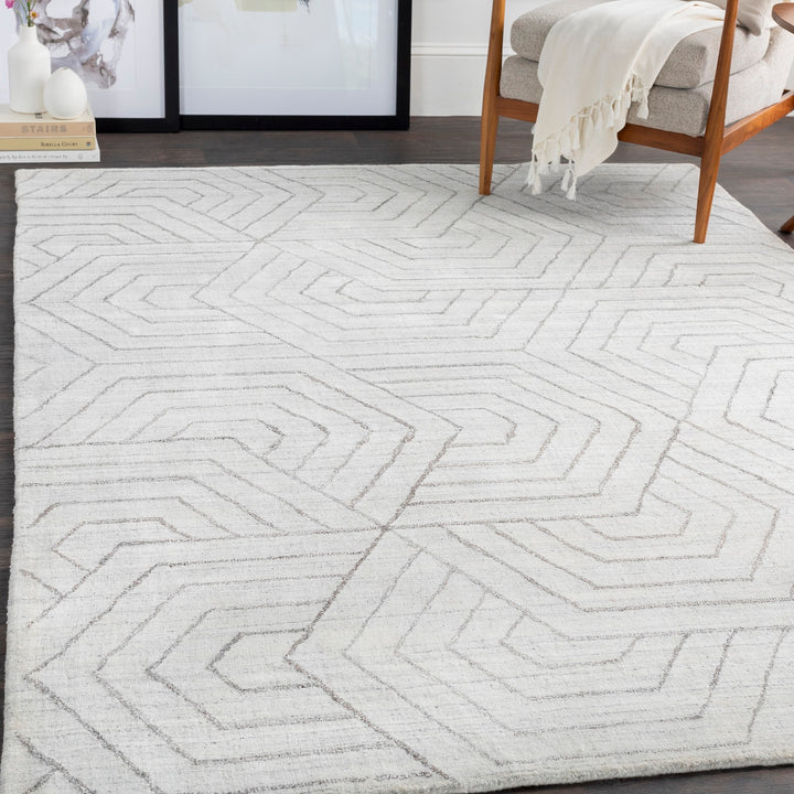 AKIDO VISCOSE RUG: WHITE