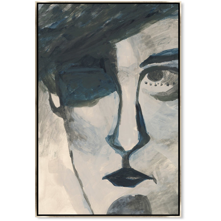 "IN THE CABINET OF CAL" EMBELLISHED LINEN ART