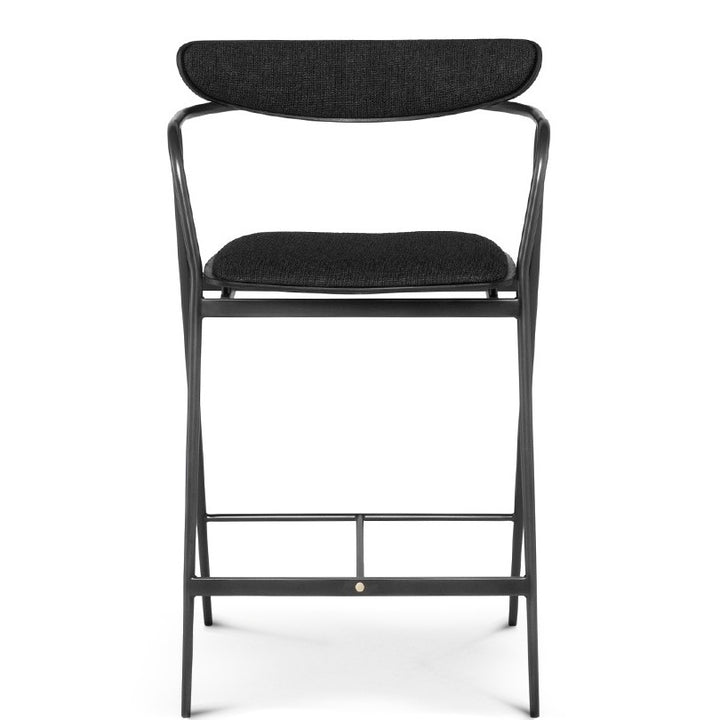 INDUSTRY BAR STOOL: CHARCOAL BOUCLE