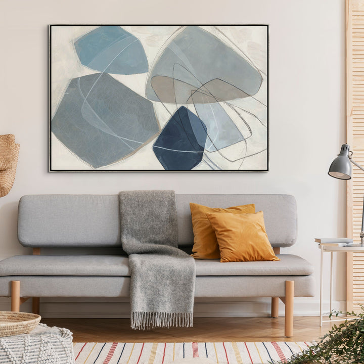 "JOY FILLED SHAPES I" CANVAS ART