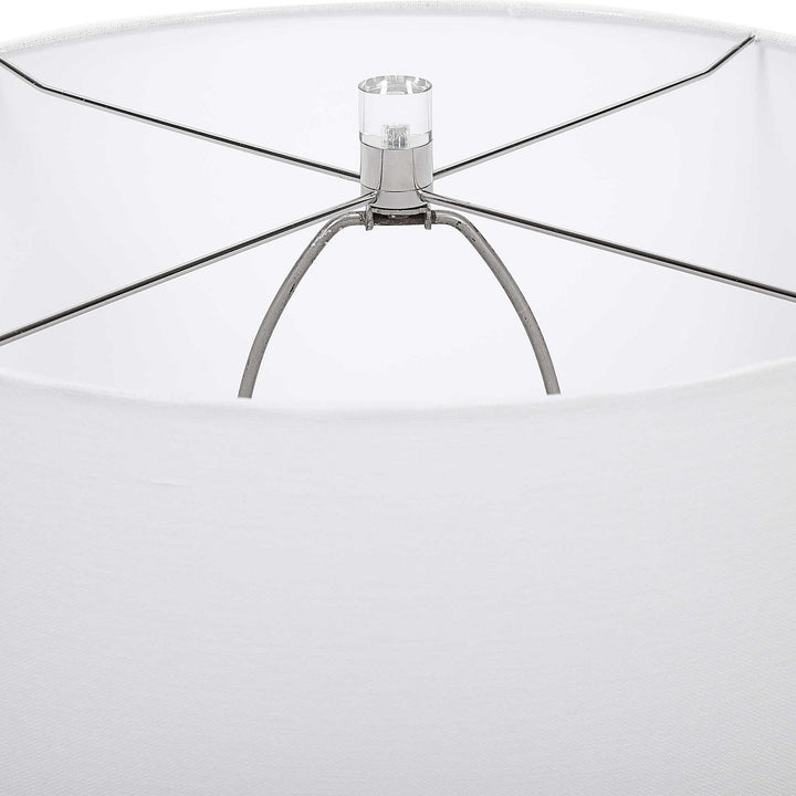 KENTLY WHITE MARBLE TABLE LAMP