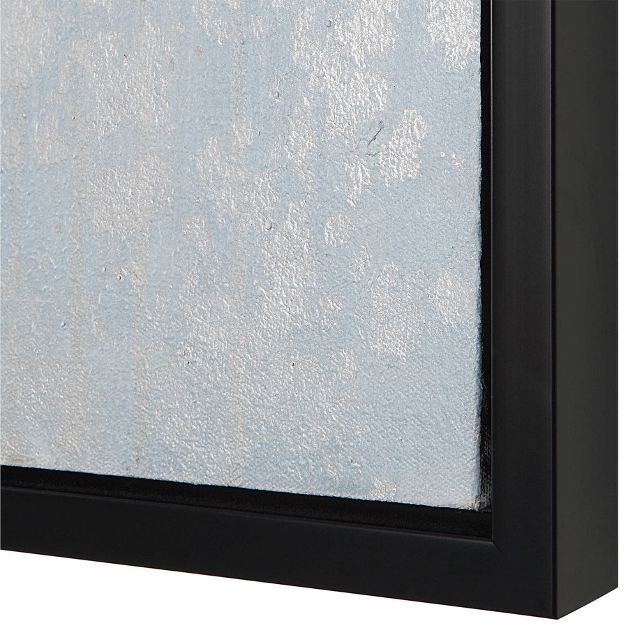 "MOUNTAIN MIST" METALLIC EMBELLISHED HANDPAINTED CANVAS ART