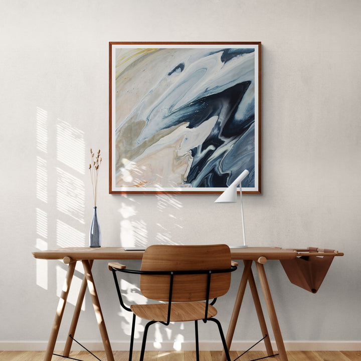 "MY BLUE VALENTINE" EPOXY GLASS COAT ART