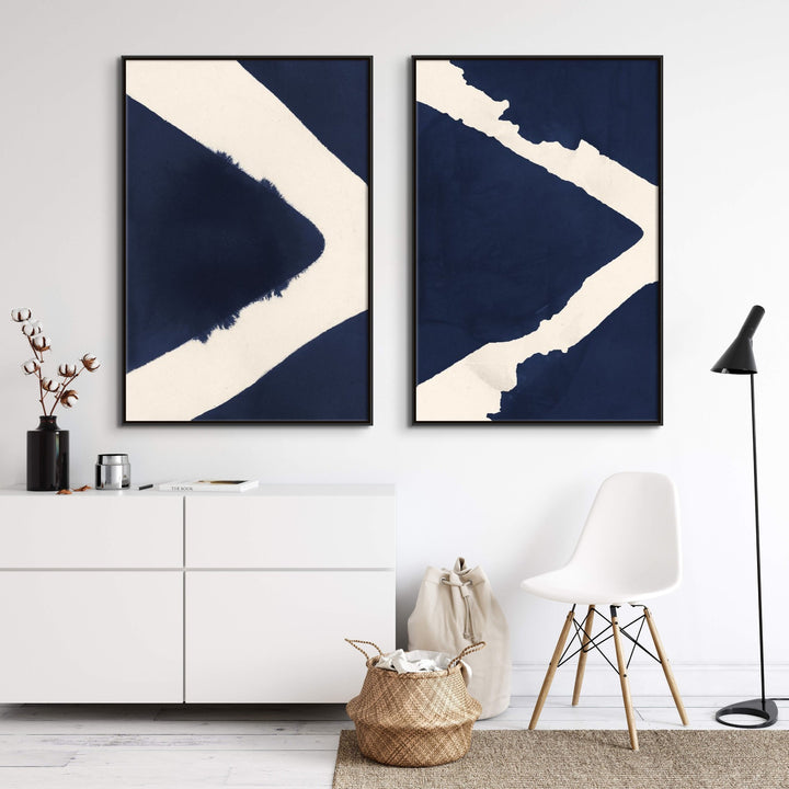 "NAVY ARROW" CANVAS ART