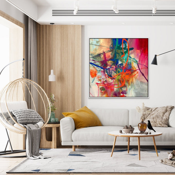 "PINK MOON" CANVAS ART