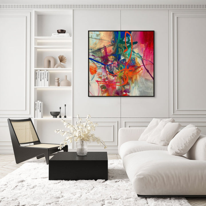 "PINK MOON" CANVAS ART