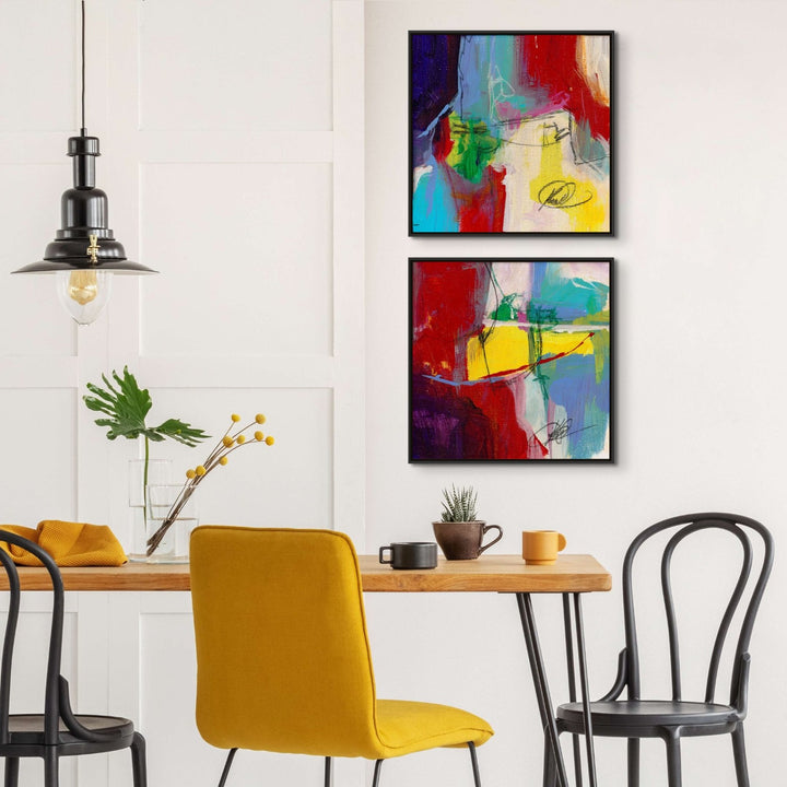 "PRIMARY CONCERN" CANVAS ART DIPTYCH | SET OF 2