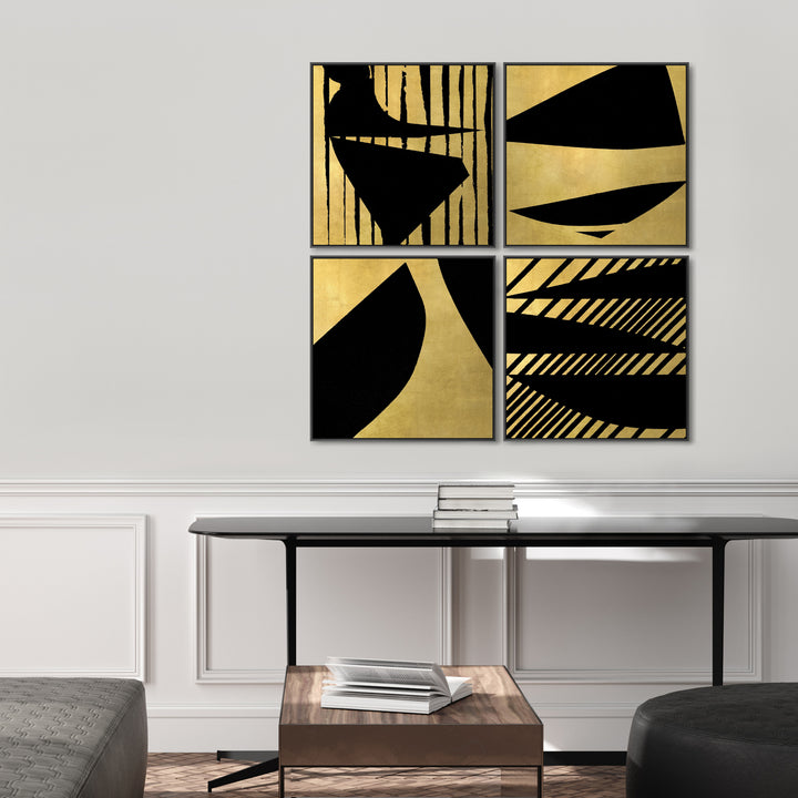 "PULSE" CANVAS ART SERIES GILD GOLD