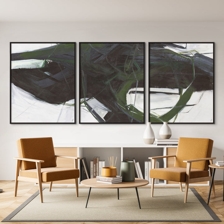 "PUSH LIMITS I" CANVAS ART TRIPTYCH