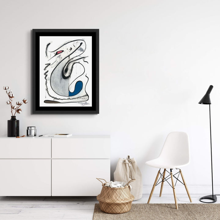 "SOUVENIRS DU PRINTEMPS" GLASS FRAMED PRINT