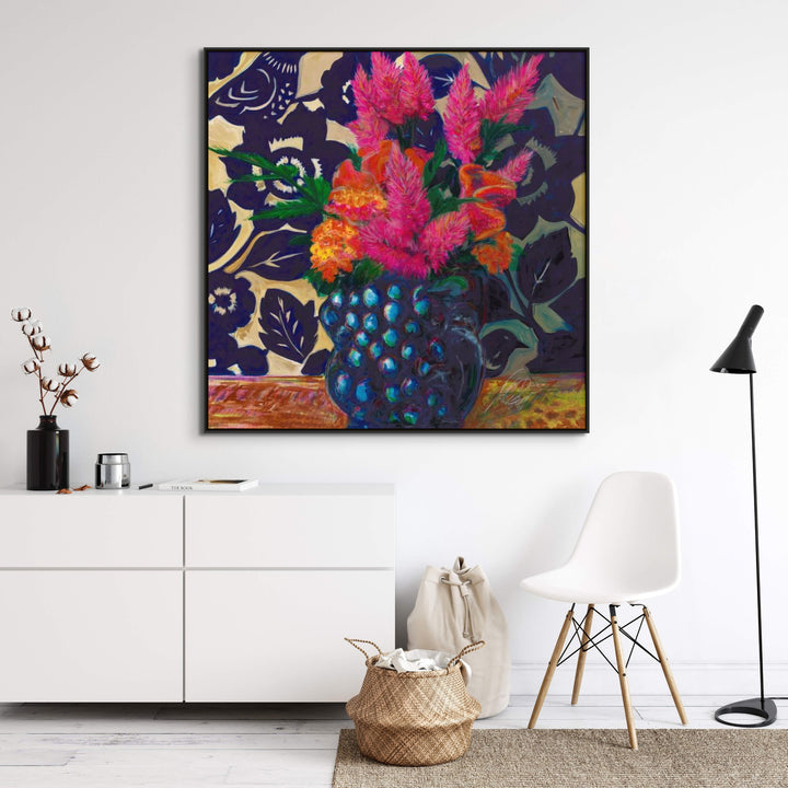 "STILL LIFE WITH WALLFLOWERS" CANVAS ART