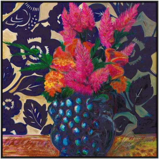 "STILL LIFE WITH WALLFLOWERS" CANVAS ART