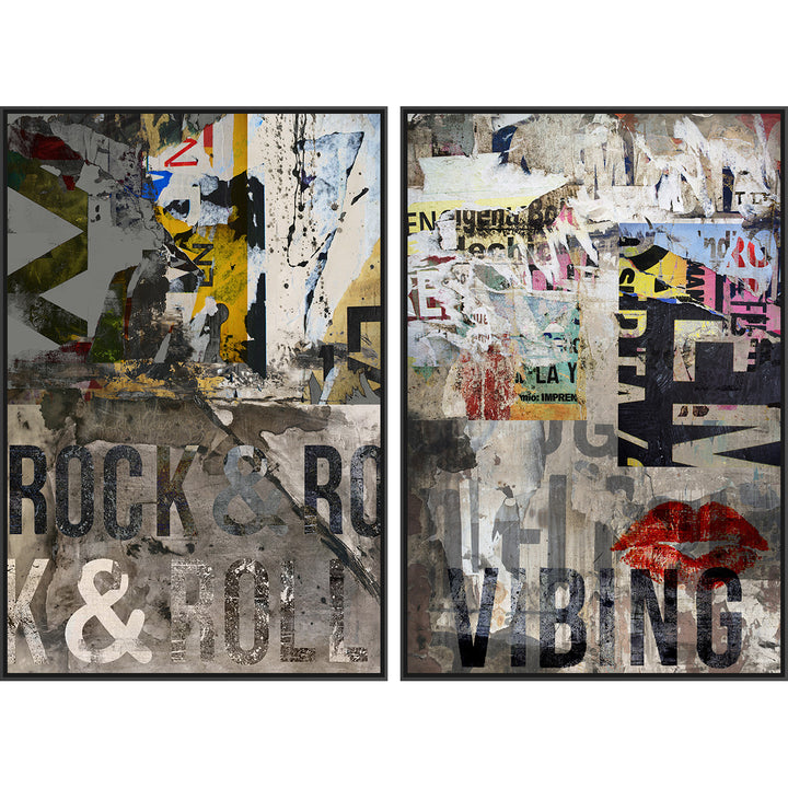 "STREET SPIRIT" CANVAS ART DIPTYCH