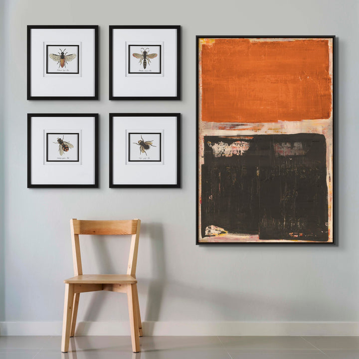 "TARINISHED" ABSTRACT ON NATURAL CANVAS