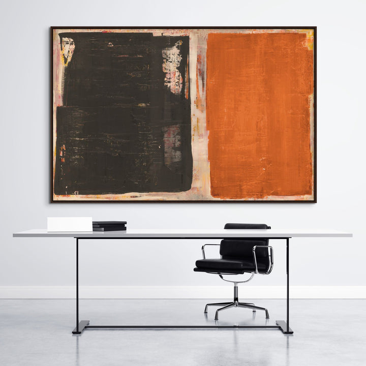 "TARINISHED" ABSTRACT ON NATURAL CANVAS