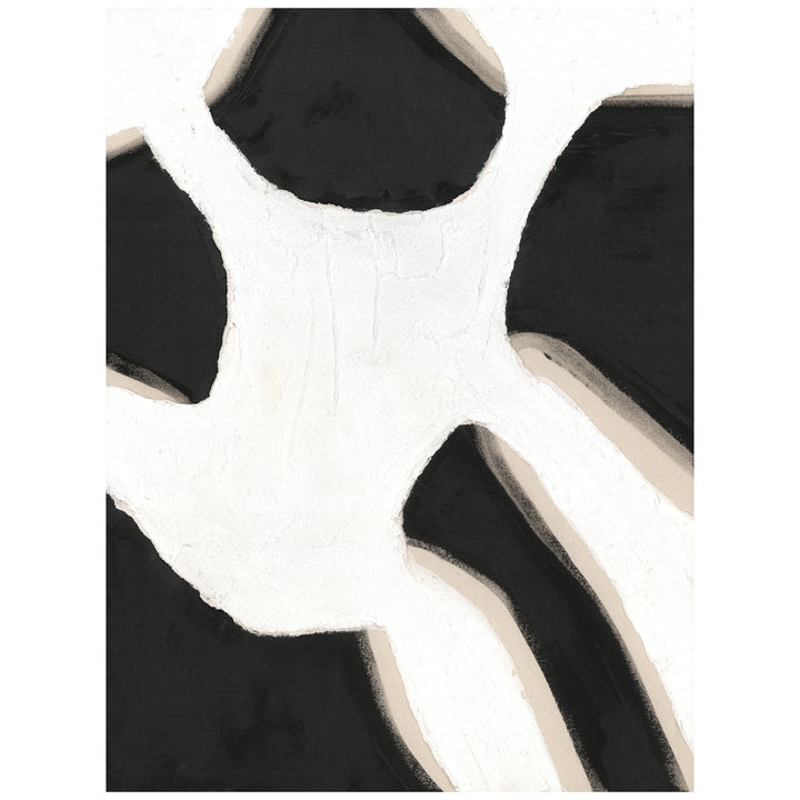 "TORTUE BLANCHE" NATURAL CANVAS HAND PAINTING