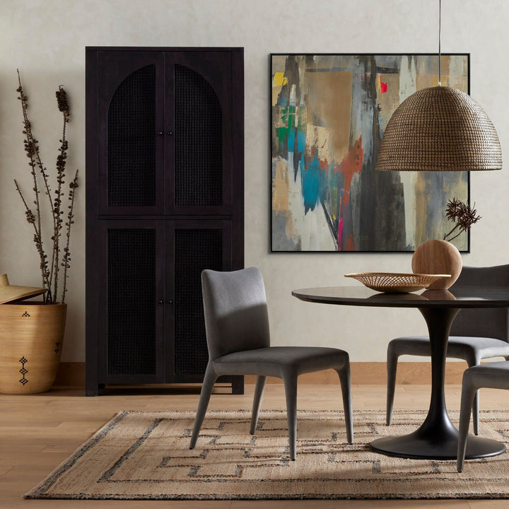 "TREASURE" METALLIC GOLD EMBELLISHED CANVAS ART