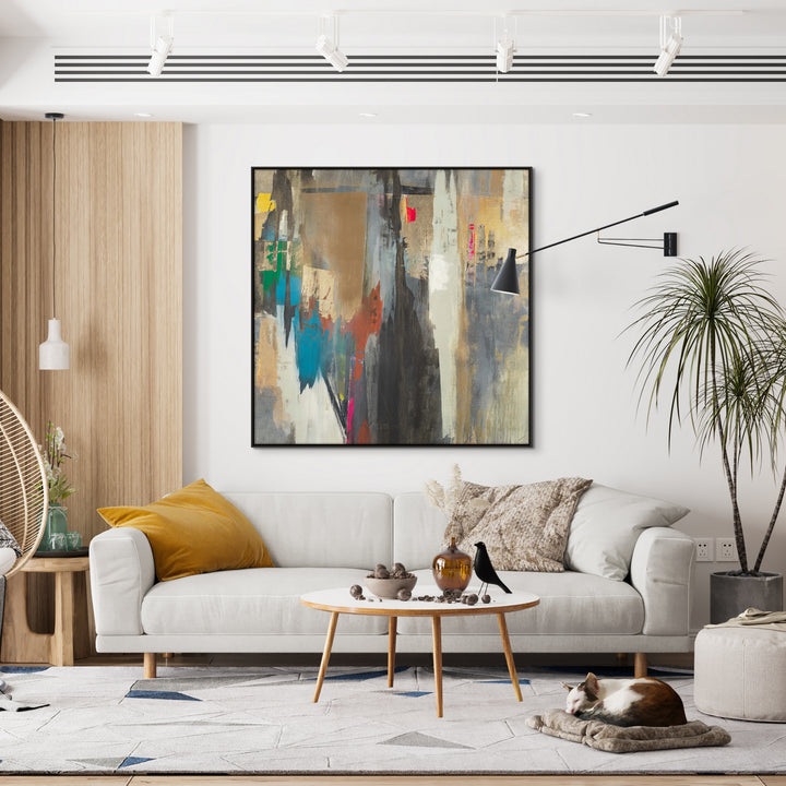 "TREASURE" METALLIC GOLD EMBELLISHED CANVAS ART