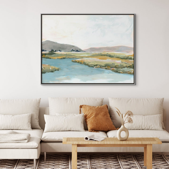 "UNDER BLUE SKIES I" CANVAS ART