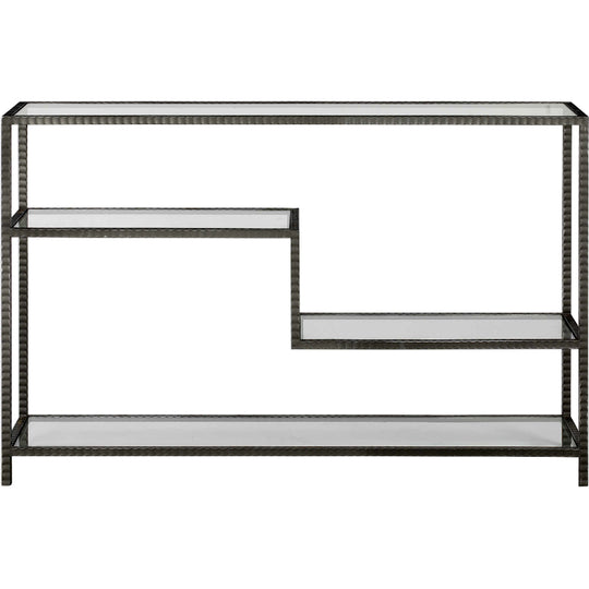 AGED GUNMETAL DISPLAY CONSOLE