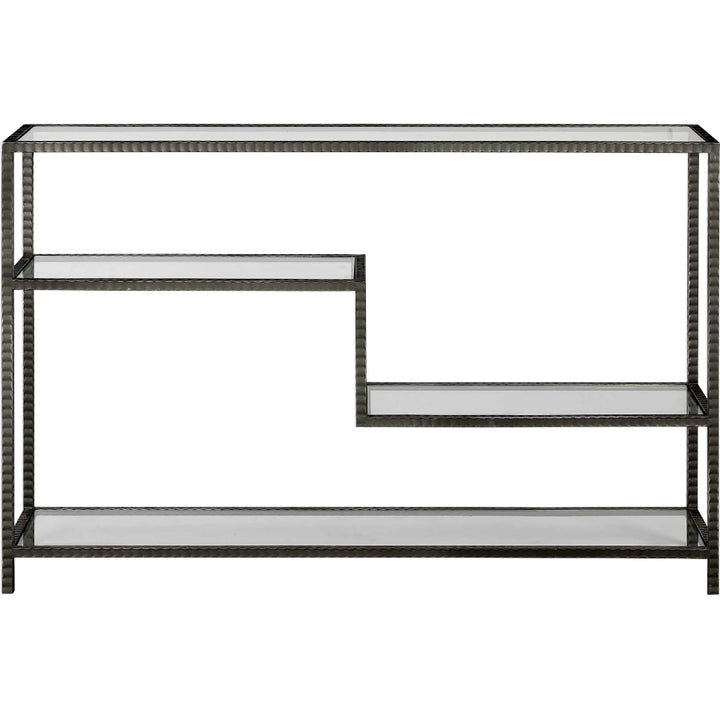AGED GUNMETAL DISPLAY CONSOLE