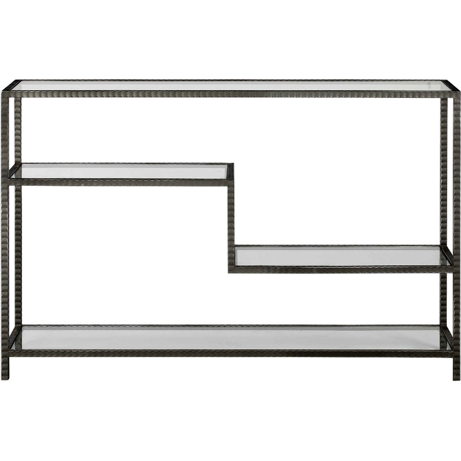 AGED GUNMETAL DISPLAY CONSOLE