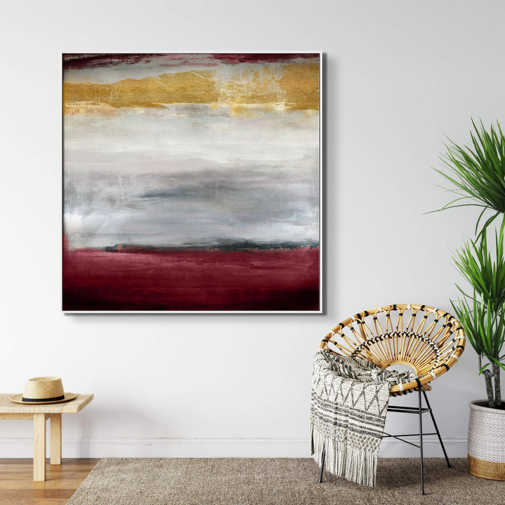 "VELVET MOOD" GOLD EMBELLISHED GLASS COAT ART