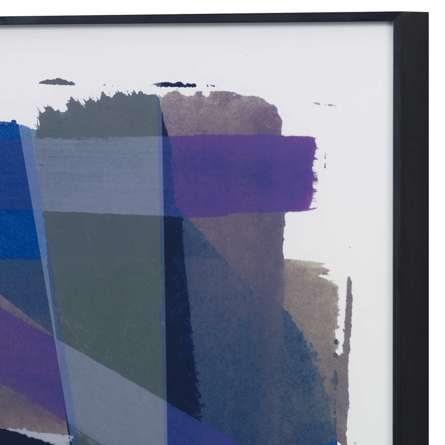 "VIVACIOUS" GLASS FRAMED ABSTRACT PRINTS | SET OF 2