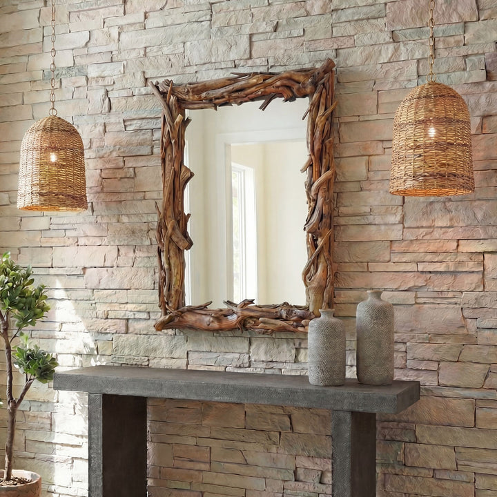 ROOTED DRIFTWOOD MIRROR
