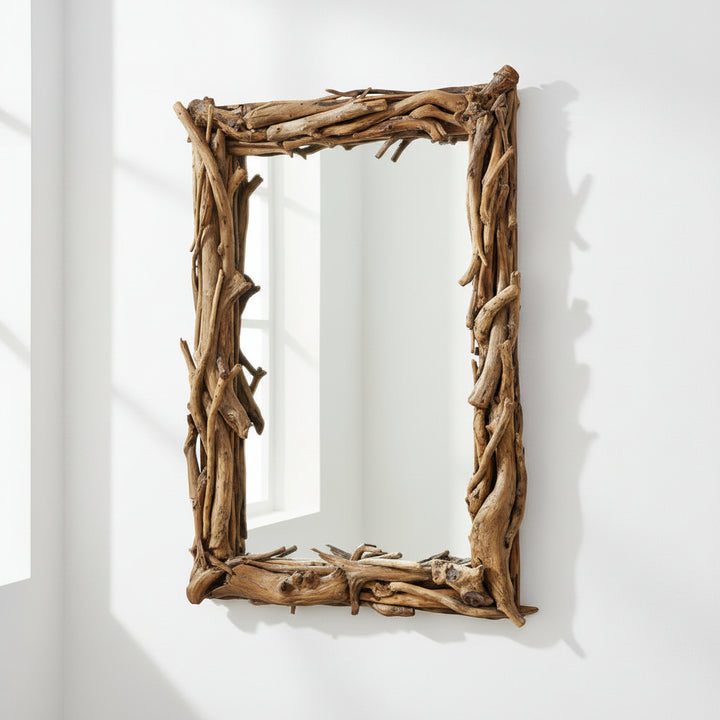 ROOTED DRIFTWOOD MIRROR