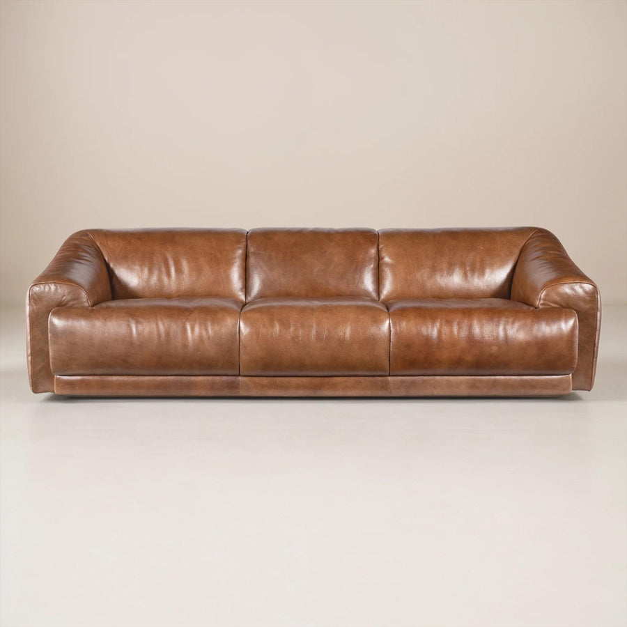 FLEETWOOD VINTAGE LEATHER 3-SEAT SOFA