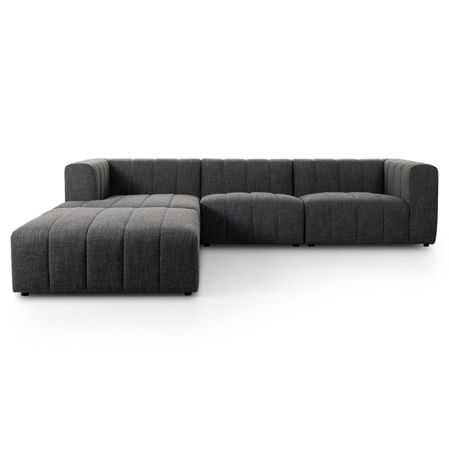 LANGHAM CHANNELED 3-PIECE SECTIONAL SOFA