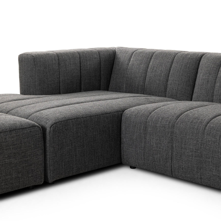 LANGHAM CHANNELED 3-PIECE SECTIONAL SOFA