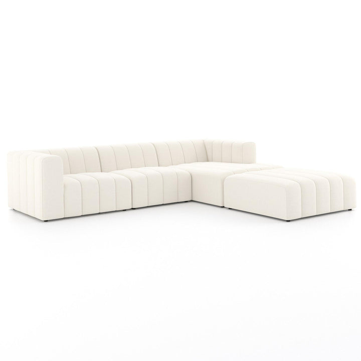 LANGHAM CHANNELED 3-PIECE SECTIONAL SOFA