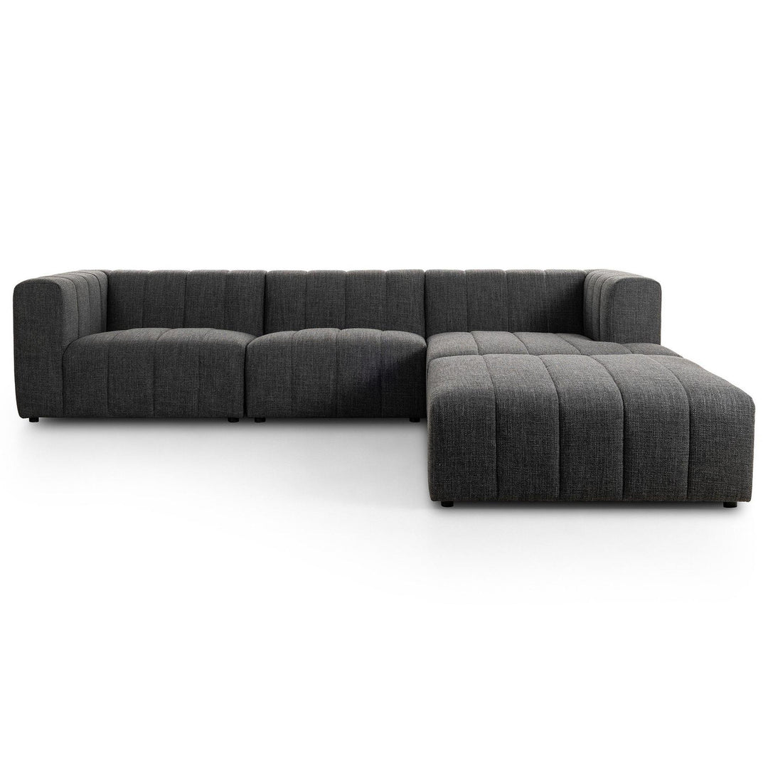 LANGHAM CHANNELED 3-PIECE SECTIONAL SOFA