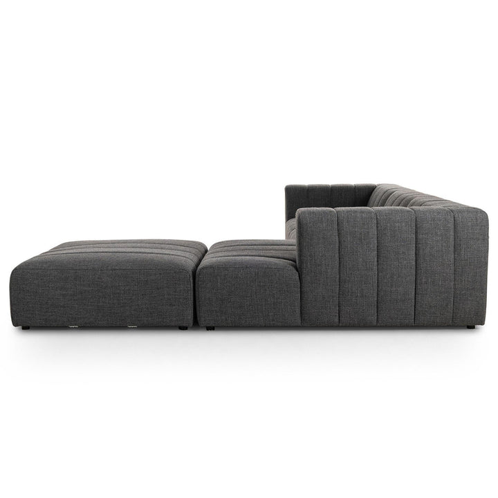 LANGHAM CHANNELED 3-PIECE SECTIONAL SOFA