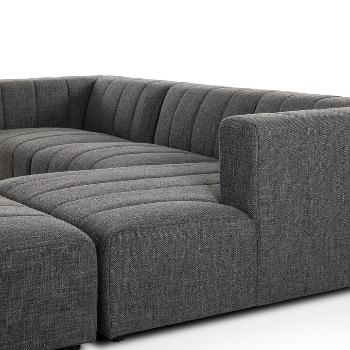 LANGHAM CHANNELED 3-PIECE SECTIONAL SOFA