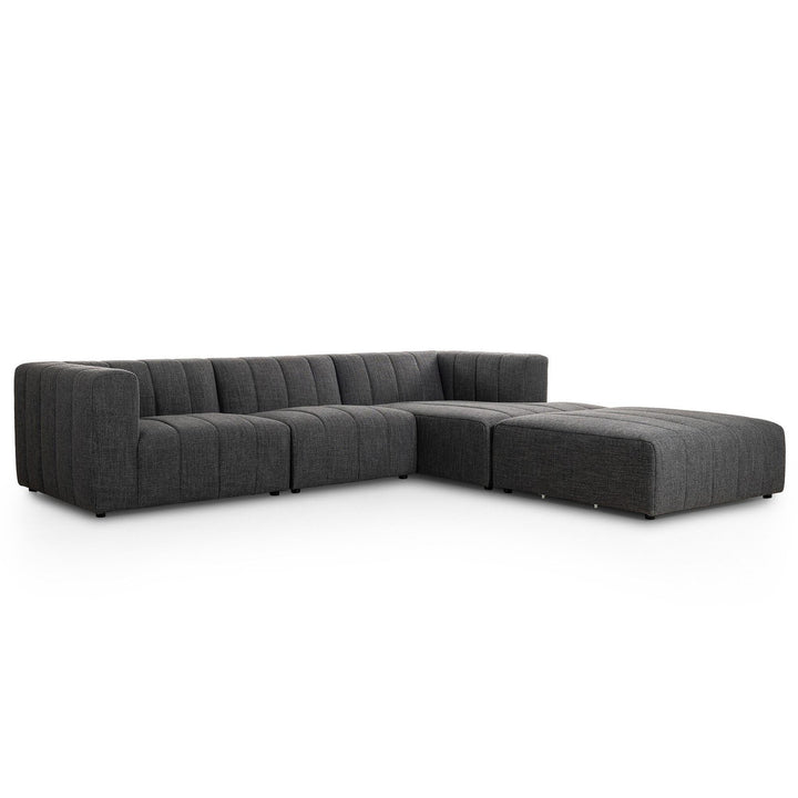 LANGHAM CHANNELED 3-PIECE SECTIONAL SOFA